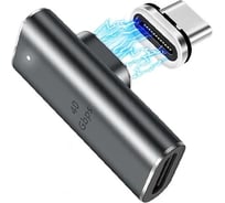 Магнитный адаптер PALMEXX USB-C 4.0, PD100W, 8K/60Hz, 40Gbps, угловой PX/ADP-USB40-MGNT