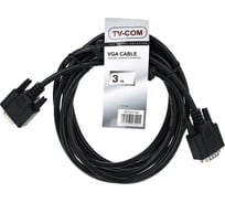 Соединительный кабель TV-COM SVGA, 15m/15m, 3m, 2 фильтра QCG341AD-3M