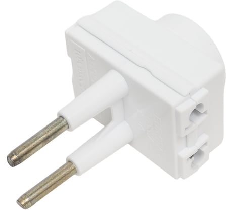 Переходник электрический ВЕЛЛКОНТ 3 гн 6А б/з ПУ-10/16-003 белый 104937 48972