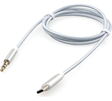 Кабель-переходник Cablexpert USB Type-C/Jack3.5, Mobile, 1м, белый, пакет, CCAB-CM35M-1M-W