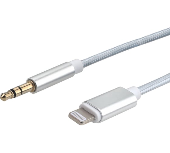 Кабель-переходник Cablexpert USB Lightning/Jack3.5, Mobile, 1м, белый, коробка, CCAB-AP35M-1M-W