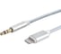 Кабель-переходник Cablexpert USB Lightning/Jack3.5, Mobile, 1м, белый, коробка, CCAB-AP35M-1M-W 2