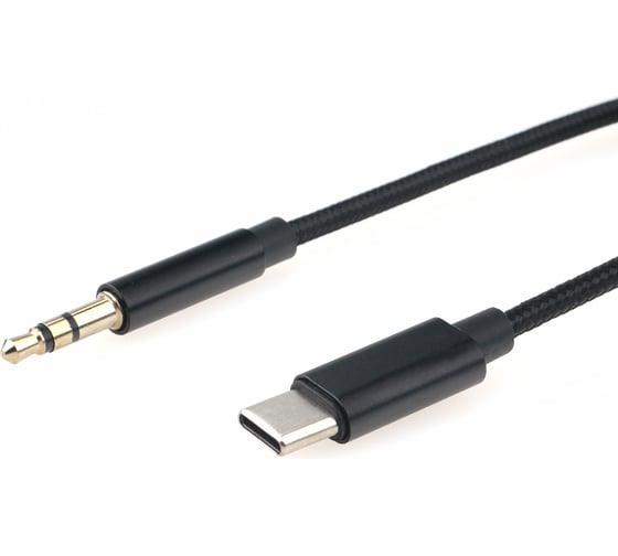 Кабель-переходник Cablexpert USB Type-C/Jack3.5, Mobile, 1м, черный, коробка, CCAB-CM35M-1M-B