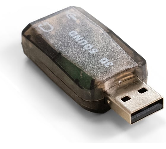 Адаптер для наушников ExeGate с микрофоном внешняя звуковая карта USB EX-AU-01N USB, 2 x jack 3.5 mm 294787