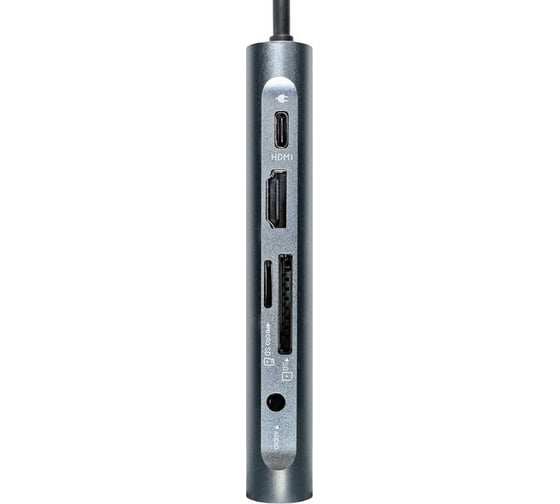 Док-станция ExeGate 12-в-1 DUB-31C MAX кабель-адаптер USB Type-C -- 1xUSB2.0 + 3xUSB3.0 + Card Reader + Type-C DATA 480MB s + PD 100W + HDMI 4K@60Hz + VGA + Audi 293985