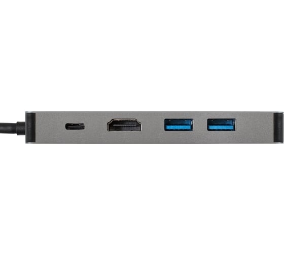 Док-станция ExeGate 5-в-1 DUB-21C PD HL кабель-адаптер USB Type-C -- 2xUSB3.0 + PD 100W + HDMI 4K@60Hz + Lan RJ45 10 100 1000Mb, Plug&Play, корпус алюминиевый, ц 293982