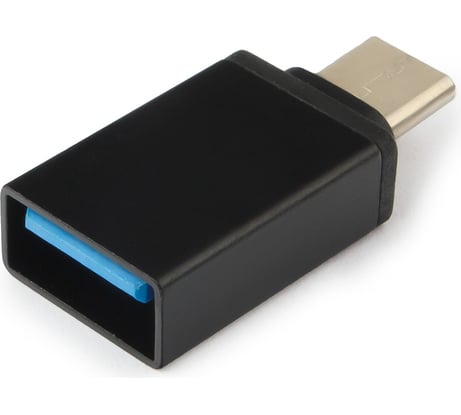 Переходник Гарнизон USB3.0 Type-C(M)/AF, с поддержкой OTG, черный, пакет, GCC-A-USB3-CMAF