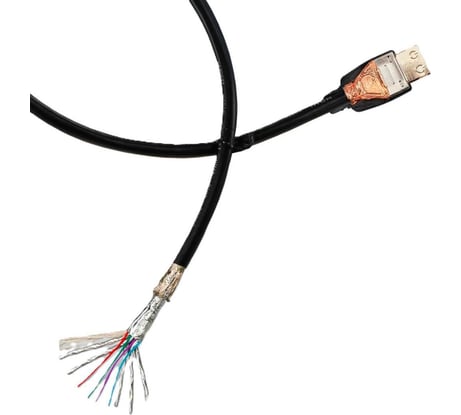 Шнур аудио-видео Retic HDMI-HDMI версия 2.1 золото 5 м 2HDMI2.1P-5M-G