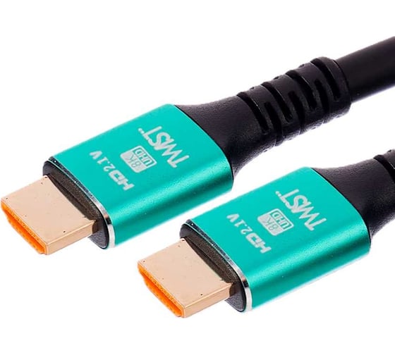 Шнур аудио-видео TWIST HDMI-HDMI версия 2.1 золото 0.5 м 2HDMI2.1P-0.5M-G