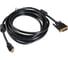 Кабель BURO HDMI (m) DVI-D (m) 5м (HDMI-19M-DVI-D-5M) ферритовые кольца черный 817226 1