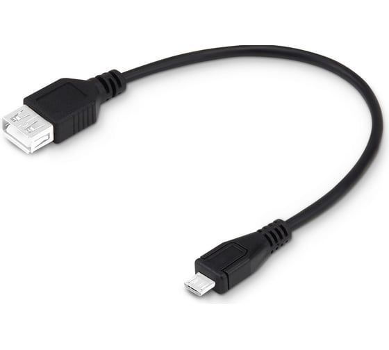 Кабель BURO OTG USB (m)-micro USB (m) 0.2м черный 359899