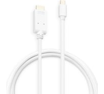 Кабель аудио-видео BURO 1.2v miniDisplayport (m)/HDMI (m) 2м. позолоченный контакт белый (BHP MDPP-HDMI-2) 1147218