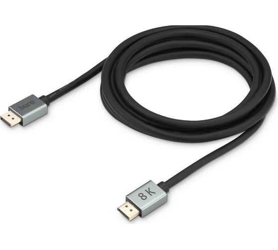 Кабель аудио-видео BURO DisplayPort (m)/DisplayPort (m) 3м. позолоченный контакт черный (BHP-DPP-1.4-3G) 1478860 1