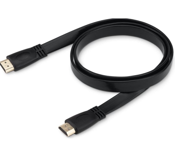 Кабель аудио-видео BURO HDMI 1.4 Flat HDMI (m)/HDMI (m) 2м. черный (BHP HDMI 2) 395383