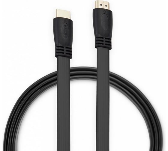 Кабель аудио-видео BURO HDMI 1.4 Flat HDMI (m)/HDMI (m) 2м. черный (BHP HDMI 2) 395383