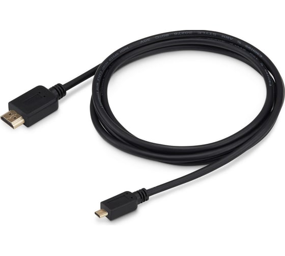 Кабель аудио-видео BURO HDMI 1.4 HDMI (m)/Micro HDMI (m) 1.8м. черный (MICROHDMI-HDMI-1.8) 817227