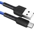 USB-кабель DEFENDER F181 TypeC, blue, 1м,2.4А, нейлон, пакет 87113BLU 1