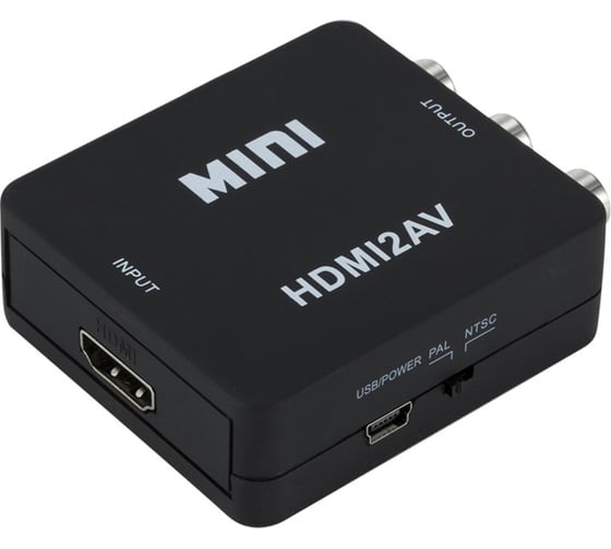 Конвертер PALMEXX HDMI - AV (RCA), чёрный PX/HDMI-AV-BLK