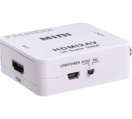 Конвертер PALMEXX HDMI - AV (RCA), белый PX/HDMI-AV