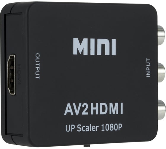 Конвертер PALMEXX AV (RCA) - HDMI, чёрный PX/AV-HDMI-BLK