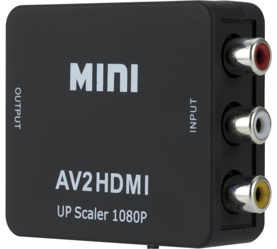 Конвертер PALMEXX AV (RCA) - HDMI, чёрный PX/AV-HDMI-BLK