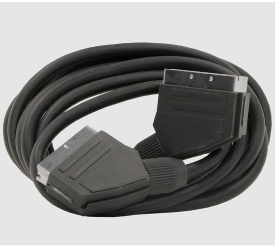 Шнур аудио-видео TWIST SCART-21 — SCART-21 литой 3 м SCART-21-SCART-21-3M