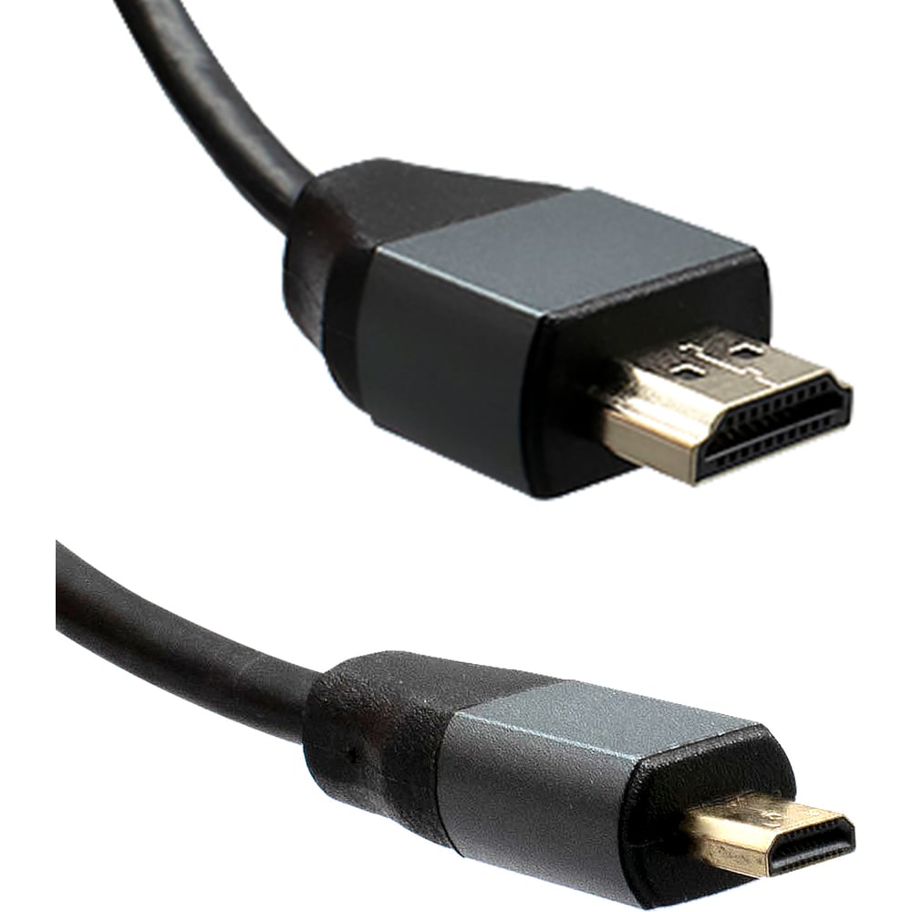 Кабель OXION HDMI(M)-MicroHDMI(M)-Ethernet 4К 1,8m, версия 2.0, серия ...