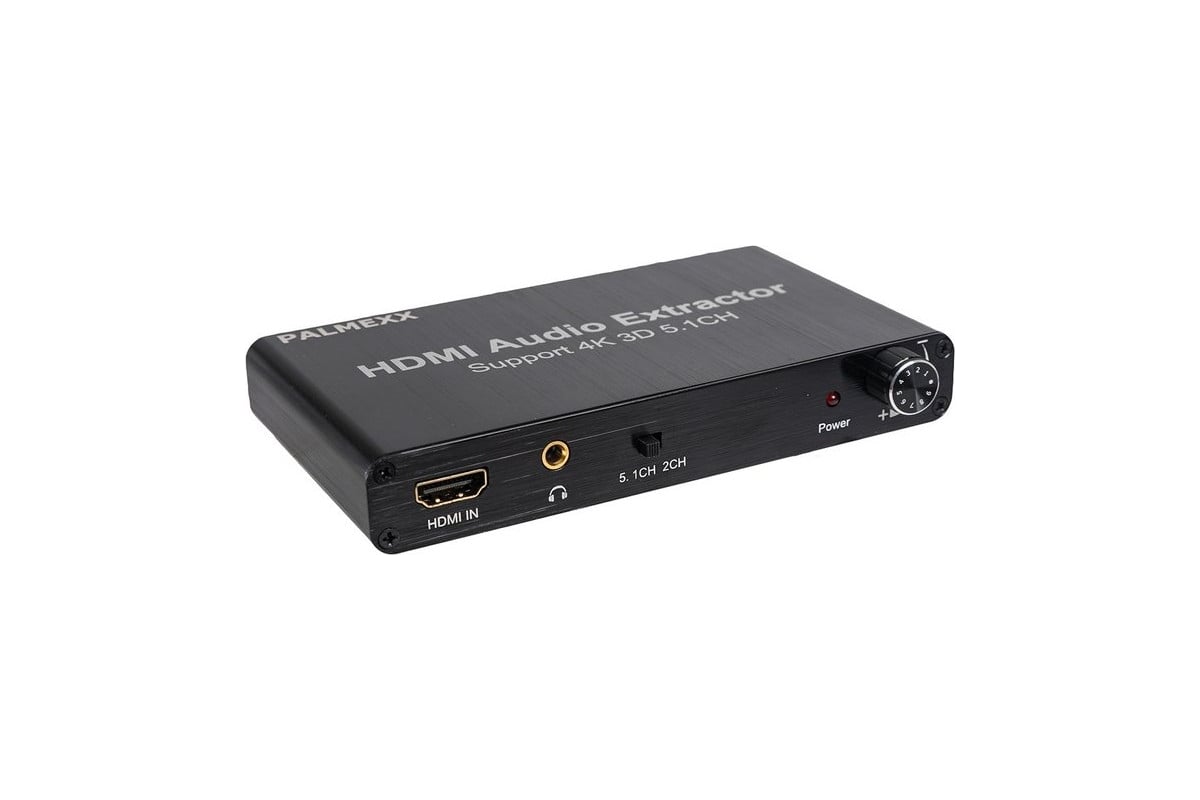 Разделитель сигнала PALMEXX AY83 HDMI Audio Extractor 5.1CH (SW, CEN, SR,  SL, FR, FL) + AUX 3.5mm, 4K (2160p), 3D, Dolby PX/AY83 - выгодная цена,  отзывы, характеристики, фото - купить в Москве