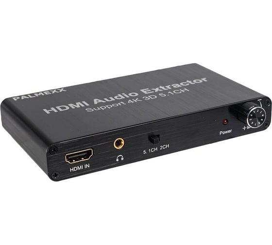 Разделитель сигнала PALMEXX AY83 HDMI Audio Extractor 5.1CH (SW, CEN, SR, SL, FR, FL) + AUX 3.5mm, 4K (2160p), 3D, Dolby PX/AY83