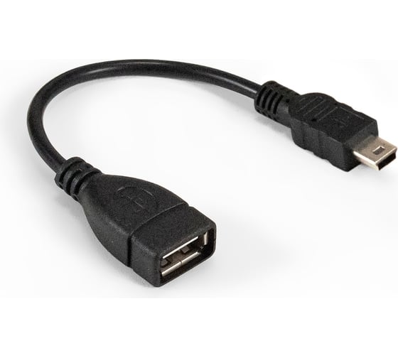 Кабель ExeGate OTG USB 2.0 EX-OTG-USB2-AFminiBM5P-0.15 AF miniBm 5P, 0,15м 294759 1