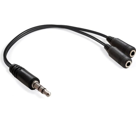 Кабель-разветвитель аудио ExeGate EX-CCA-415-0.15 3.5mm Jack M 2x3.5mm Jack F, 0,15м 294736