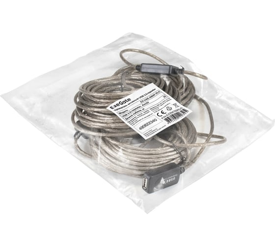 Удлинитель активный ExeGate USB2.0-repeater EX-UAE-AMAF-25.0 Am Af, 25м 294769