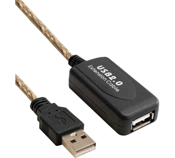 Удлинитель активный ExeGate USB2.0-repeater EX-UAE-AMAF-5.0 Am Af, 5м 294766