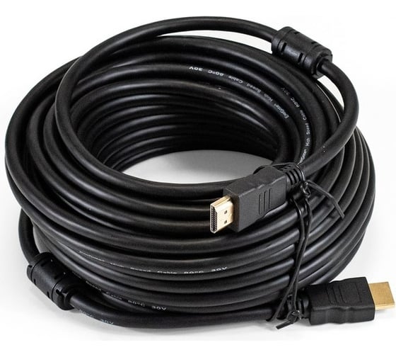 Кабель ExeGate HDMI EX-CC-HDMI-15.0F 19M 19M, 15м, v1.4b, ферритовые кольца, позолоченные контакты 294694 1