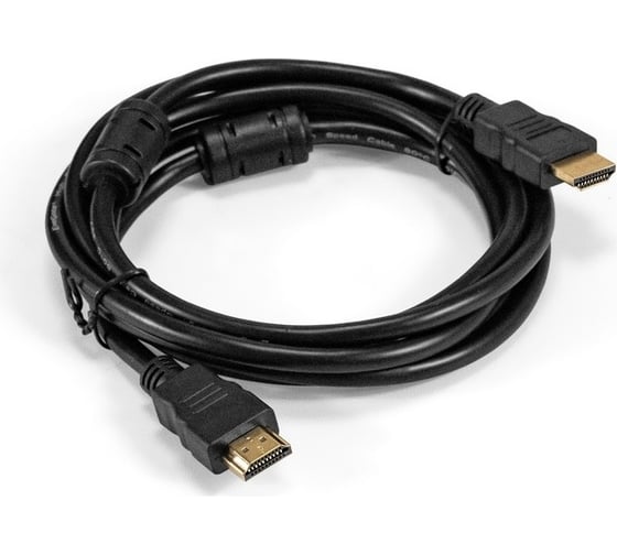 Кабель ExeGate HDMI EX-CC-HDMI-2.0F 19M 19M, 2м, v1.4b, ферритовые кольца, позолоченные контакты 294689 1