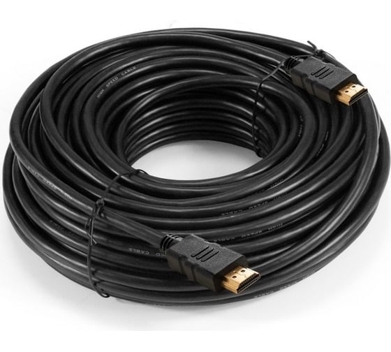 Кабель ExeGate HDMI EX-CC-HDMI-20.0F 19M 19M, 20м, v1.4b, ферритовые кольца, позолоченные контакты 294695