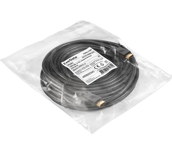 Кабель ExeGate HDMI EX-CC-HDMI-30.0 19M 19M, 30м, v1.4b, позолоченные контакты 294687