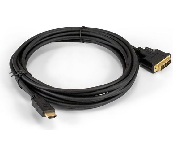 Кабель ExeGate HDMI-DVI-D EX-CC-HDMIM-DVI2M-5.0 19M 24+1M, dual link, 5м, позолоченные контакты 294674 32572080