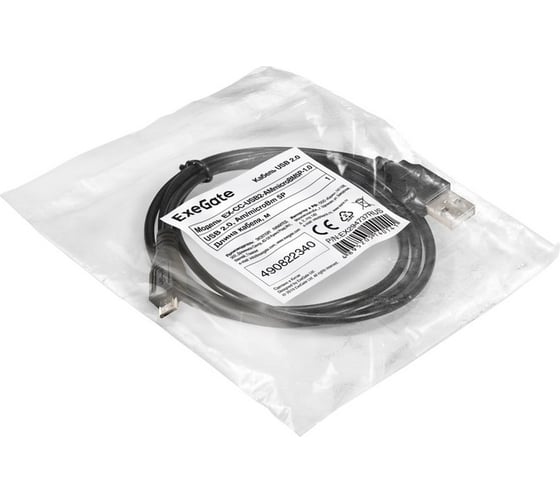 Кабель ExeGate USB 2.0 EX-CC-USB2-AMmicroBM5P-1.0 Am microBm 5P, 1м 294737