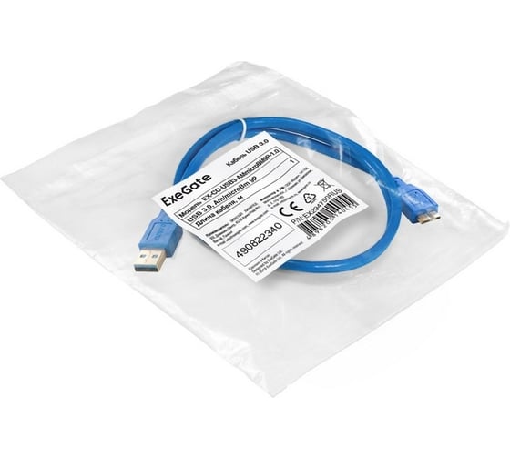 Кабель ExeGate USB 3.0 EX-CC-USB3-AMmicroBM9P-1.0 Am microBm 9P, 1м 294750