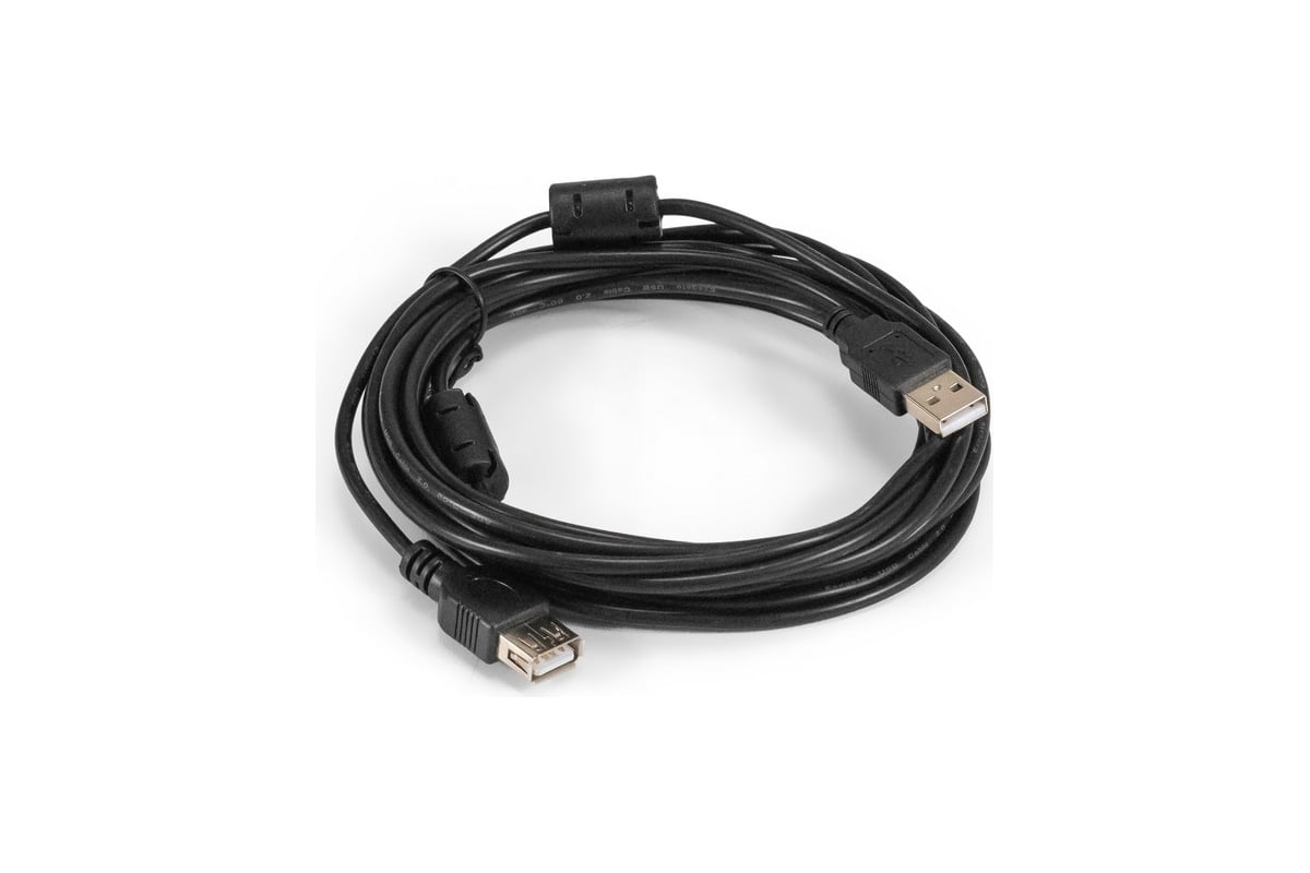Удлинитель ExeGate USB 2.0 EX-CCF-USB2-AMAF-4.5F Am Af, позолоченные ...