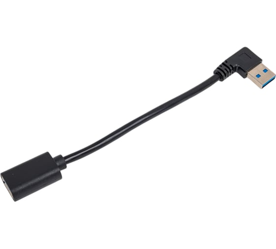 Удлинитель ExeGate USB 3.0 EX-CC-USB3-AMAF-0.15L Am Af, угловой 90-градусный коннектор горизонтальный левый, 0,15м 294775
