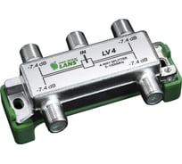 Абонентский ТV делитель LANS LV 4, на 4, потери на отвод: 7,4 дБ, Л00001633