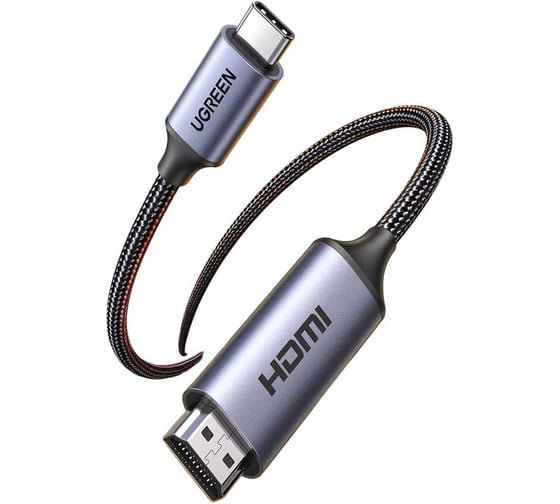 Кабель Ugreen CM565 () USB-C to HDMI 8K@60H Adapter. Длина: 1,5 м. Цвет: серый космос 90451