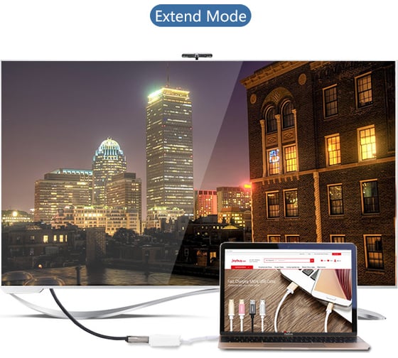 Адаптер Ugreen 40273 USB-C to HDMI Adapter. Цвет: белый 40273_