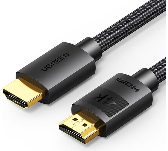 Кабель Ugreen HD119 (40102) 4K HDMI Cable Male to Male Braided длина 3м. цвет: черный 40102_ 1