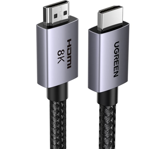 Кабель Ugreen HD171 () HDMI 2.1 Male To Male 8K Cable длина: 1м. цвет: серый 25908