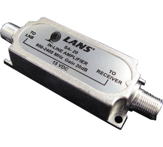 Усилитель LANS SA-20 ПЧ 950-2050 МГц, коэффициент усиления 20 дБ, Л00001650 1