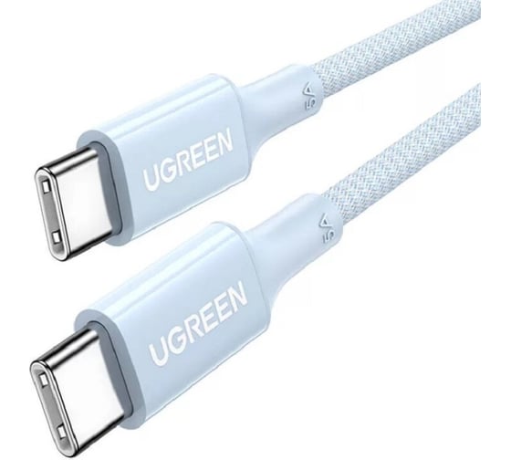 Кабель Ugreen US557 (15271) USB-C to USB-C PD 5A Fast Charging Data Cable. Длина: 1м. Цвет: голубой 15271_ 1