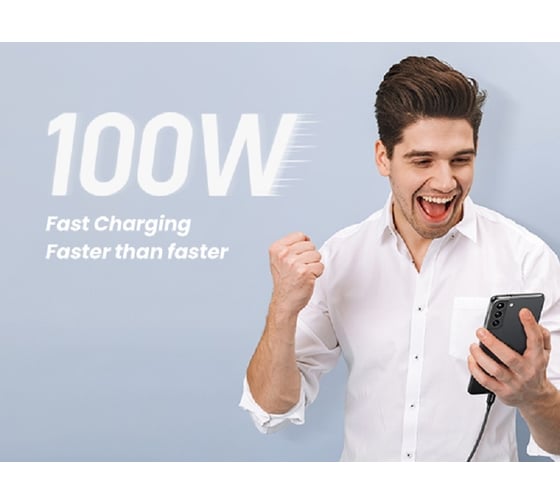 Кабель Ugreen US557 (15277) USB-C to USB-C PD Fast Charging Date Cable. Длина: 2м. Цвет: черный 15277_
